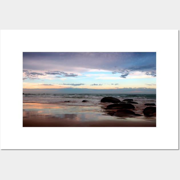 Evening Light on the Beach Wall Art by jwwallace